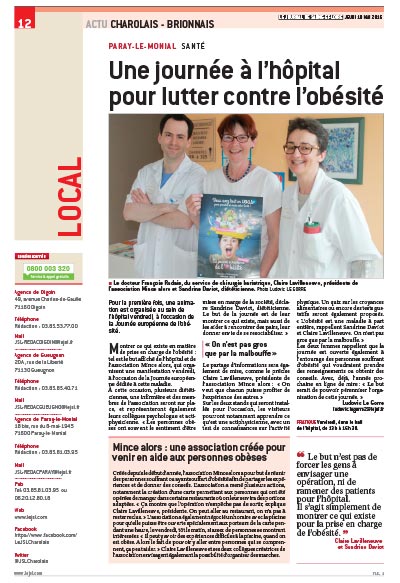 Article de presse - Bariatrie